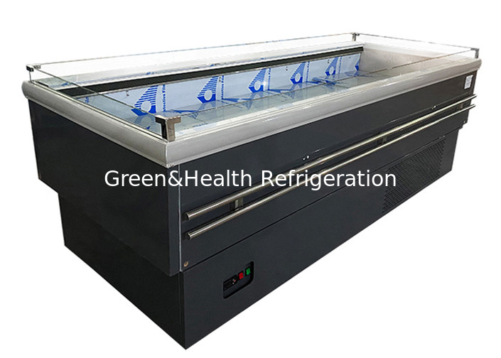 Factory Supply Fruit Shop Open Display Cooler Island Type For Commercial Use