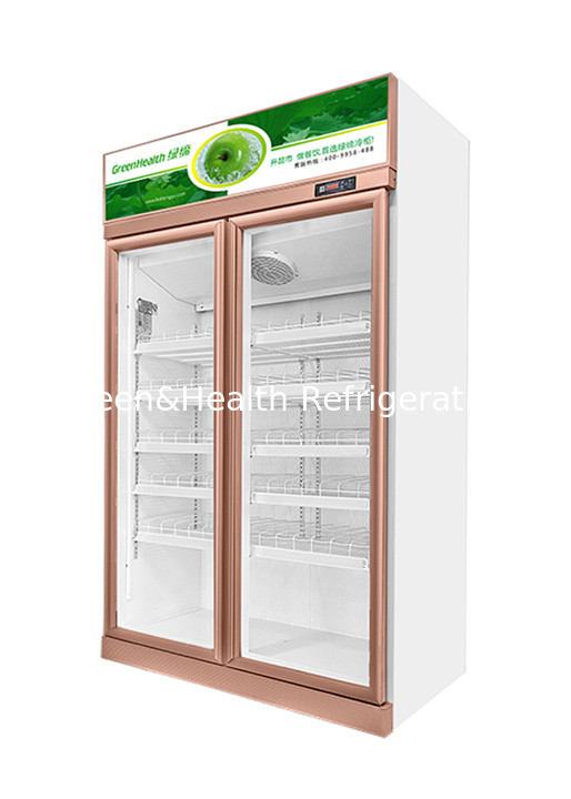 High Efficient Upright Display Fridge For Supermarket / Shopping Mall