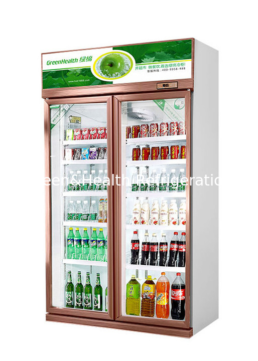 High Efficient Upright Display Fridge For Supermarket / Shopping Mall