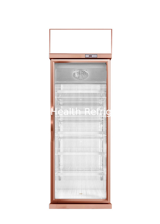 Customized 1 2 3 Glass Doors Chiller For Displays No Fog Cold Drink Commercial Fridge