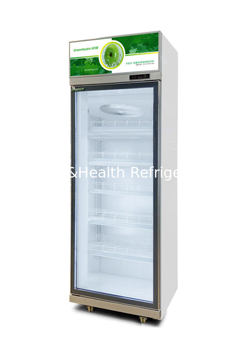 Air Cooling Supermarket Beverage Stand Refrigerator Display Cabinet Temprature 2 To 8