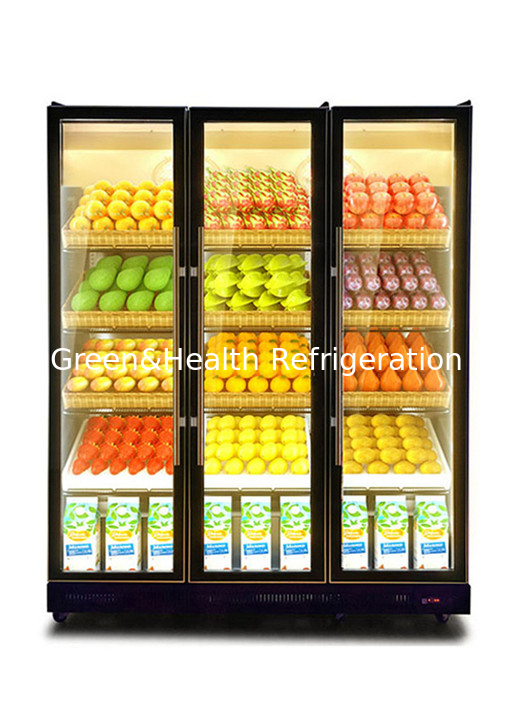 Glass Door Beer Fridge Drink Beverage Cooler And Chiller With Colorful LED
