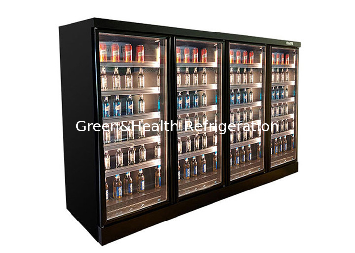 Remote Compressor Auto Defrosting Multi Deck Soft Drink Display Chiller For Hotel