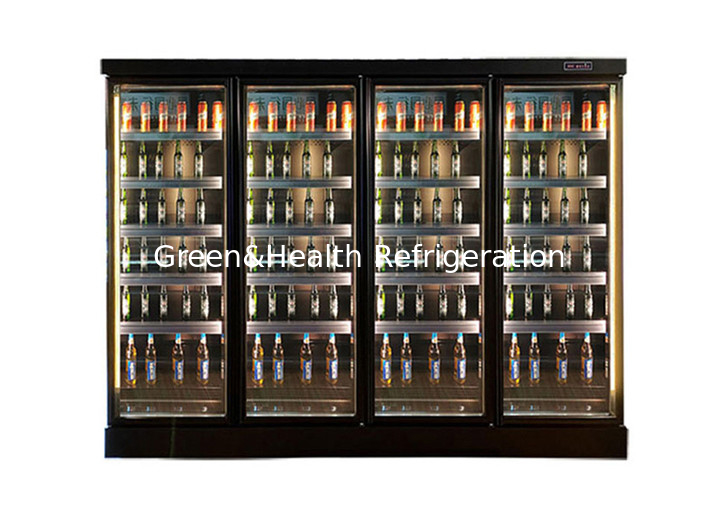 Remote Compressor Auto Defrosting Multi Deck Soft Drink Display Chiller For Hotel