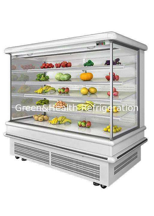 2.5m Supermarket Multi Deck Open Chiller with Dynamic Fan Cooling and Auto Defrost for Wall Display Fridge