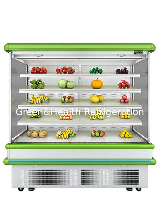 2.5m Supermarket Multi Deck Open Chiller with Dynamic Fan Cooling and Auto Defrost for Wall Display Fridge