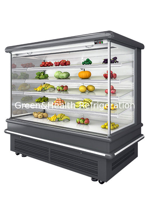2.5m Supermarket Multi Deck Open Chiller with Dynamic Fan Cooling and Auto Defrost for Wall Display Fridge