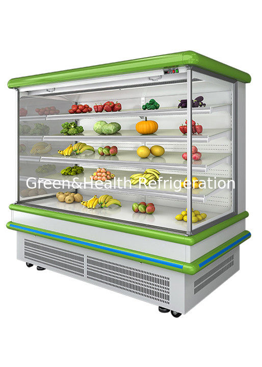 2.5m Supermarket Multi Deck Open Chiller with Dynamic Fan Cooling and Auto Defrost for Wall Display Fridge