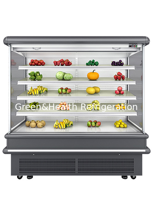 2.5m Supermarket Wall Display Fridge Showcase Multi Deck Chillers For Milk And Drinks
