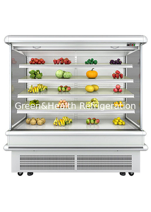 2.5m Supermarket Multi Deck Open Chiller with Dynamic Fan Cooling and Auto Defrost for Wall Display Fridge