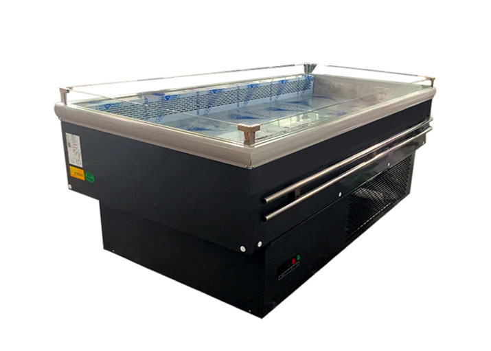 Eco Friendly Open Cooked Food Fresh Fruit Display Fridge Cooler 700L 3 Meter Length