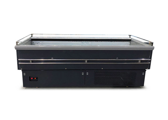 Eco Friendly Open Cooked Food Fresh Fruit Display Fridge Cooler 700L 3 Meter Length