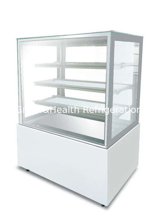 Black Color Right Angle Good Quality Compressor Dessert Display Cooler For Cake Bread Ice Cream Showcase