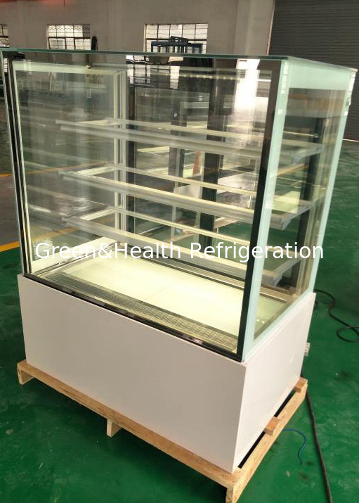 Black Color Right Angle Good Quality Compressor Dessert Display Cooler For Cake Bread Ice Cream Showcase