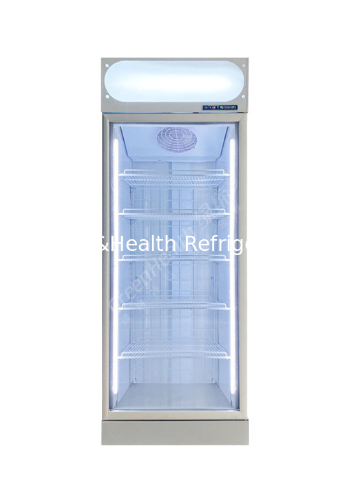 Minus 22 Degrees Upright Glass Door Freezer  Display Fridge In Supermarket