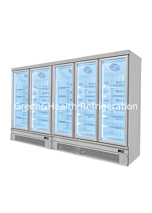 110V Commercial Upright Freezer Seafood Ice Cream Frozen Chicken Product Display Freezer