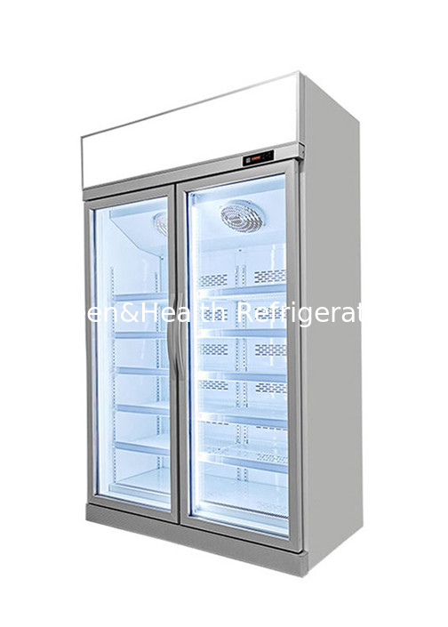 Supermarket  Ice Cream Freezer 1 2 3 Door Upright Glass Front Display