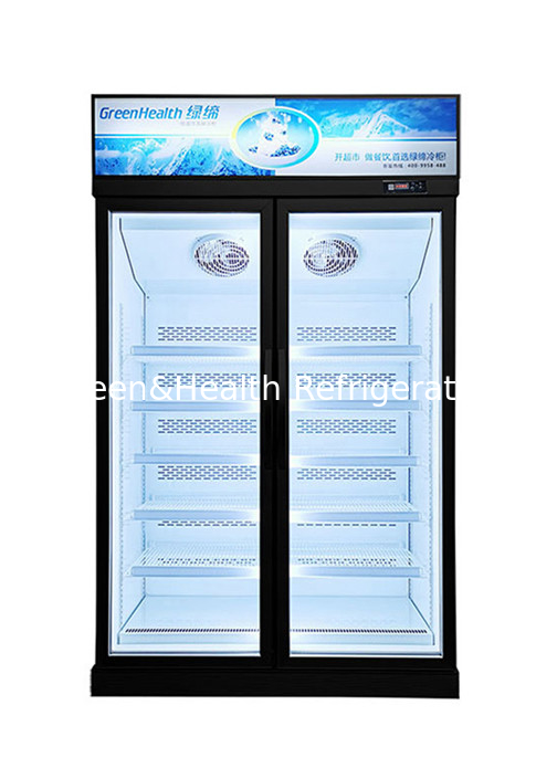 Supermarket  Ice Cream Freezer 1 2 3 Door Upright Glass Front Display