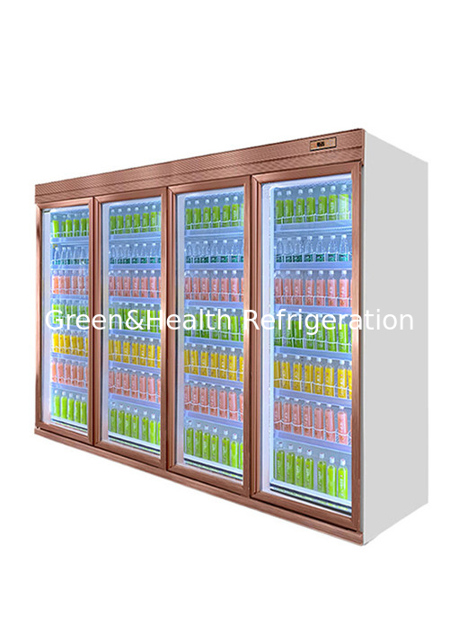 Upright Glass Door Display Cold Drink Fridge For Convenience Store 1500L/N
