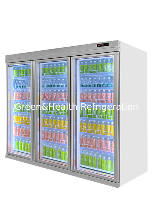 Upright Glass Door Display Cold Drink Fridge For Convenience Store 1500L/N