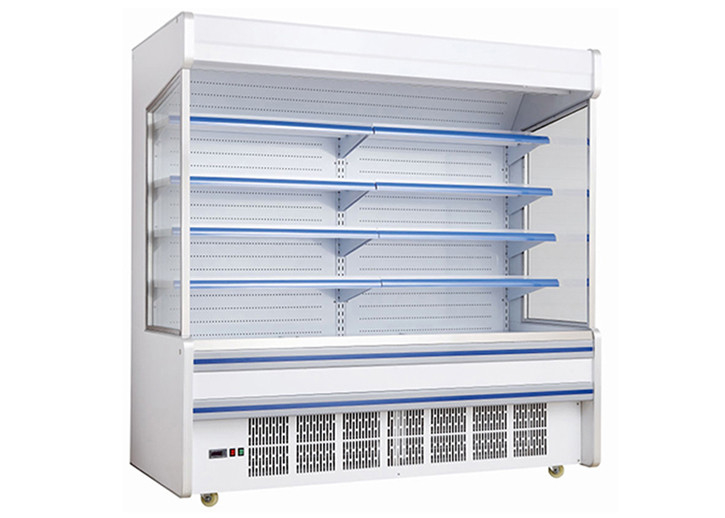 2.5m Plug In System 4 Layers Commercial Open Refrigerator For Merchandiser Display