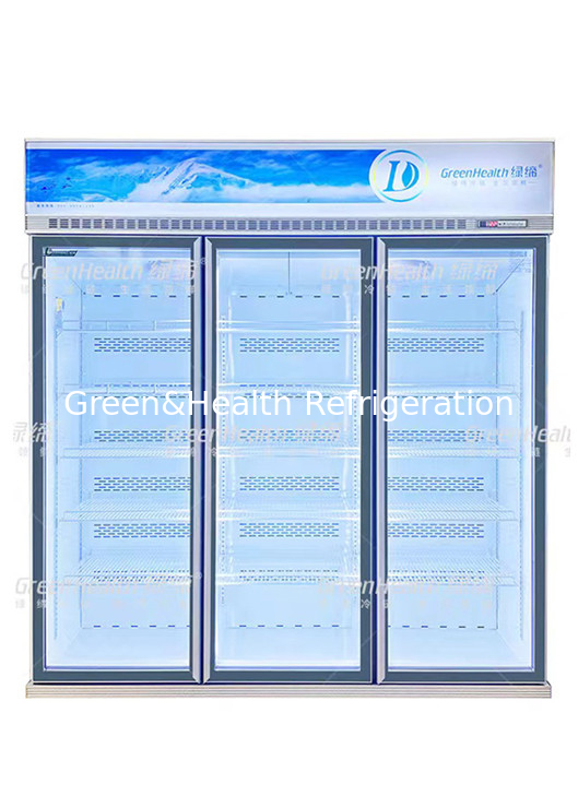 Vertical 5 Layers 2 Door Commercial Display Freezer -22 Degree