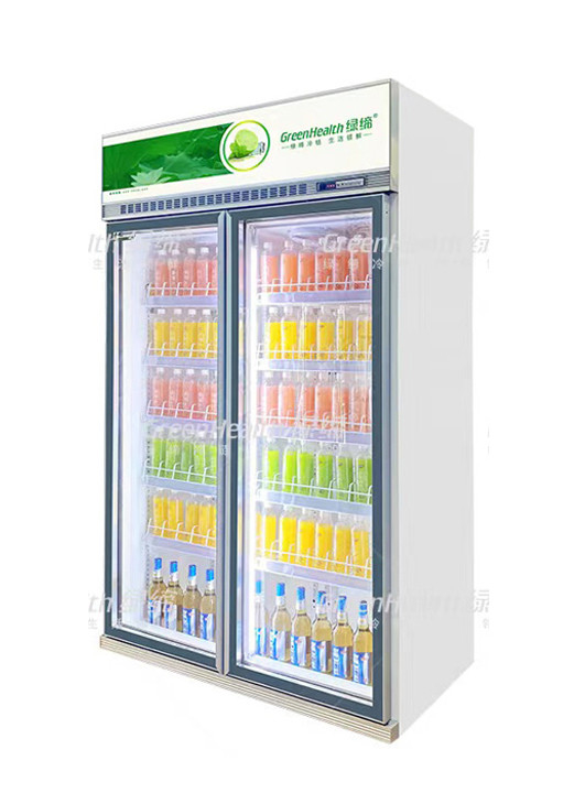 Engine On The Top Inverter Cool Drinks Display Chiller With LED