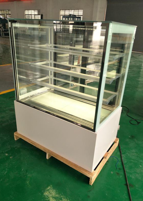 3 Layers Glass Bakery Cake Shop Display Showcase Freezer For Bread
