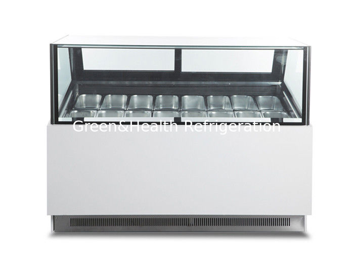 Commercial 16-Pan Ice Cream Display Freezer with Sliding Glass Door and Danfoss Compressor