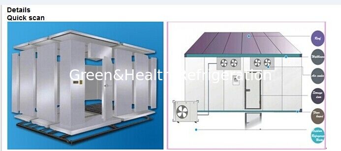 Refrigeration Unit Big Cool Storage Room / Cold Processing Room For Ice Cream Cooling