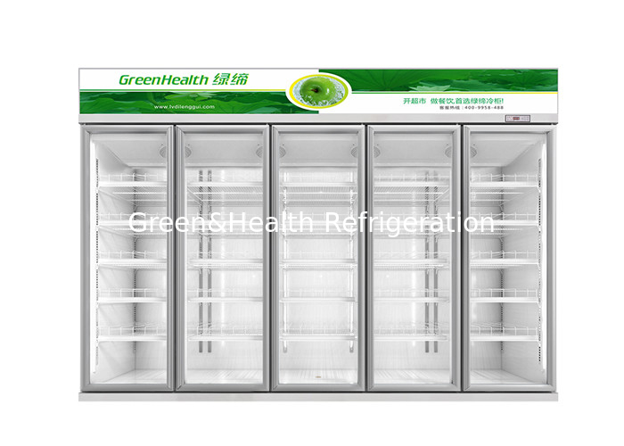Adjustable Shelf Supermarket Display Fridge Luxury Type Beverage Cooler