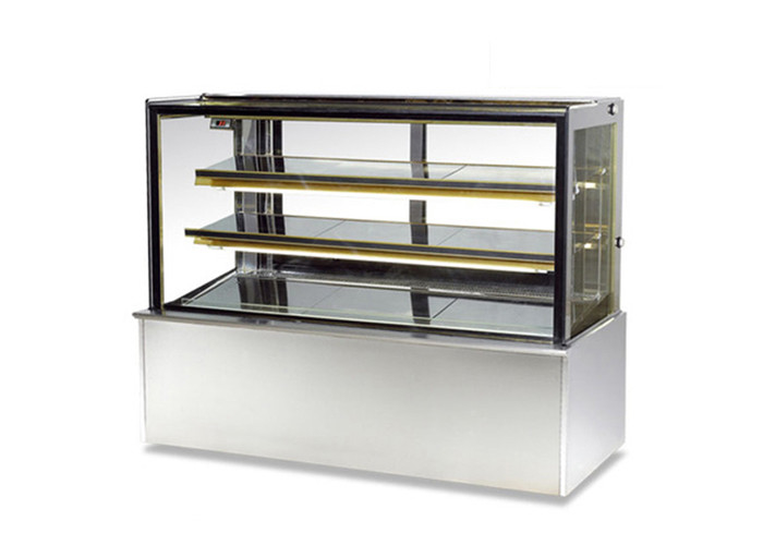 R134a Digital Control Bread Shop Cake Display Cooler Stainless Steel Material For Bakery
