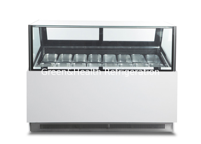 Square Type Ultra Low Temperature Ice Cream Display Freezer Gelato Cabinet