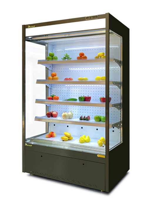 1.25m Mini Open Type Integrated Merchandise Chiller For Supermarket