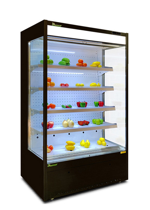 1.25m Mini Open Type Integrated Merchandise Chiller For Supermarket