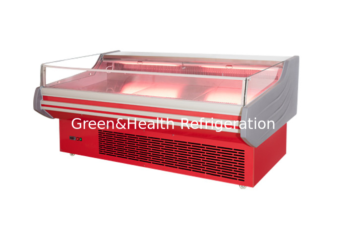 R22 Open Type Meat Display Freezer Showcase With LED Light