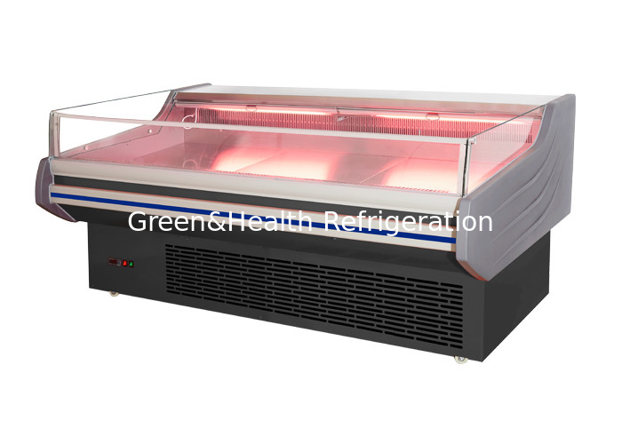 R22 Open Type Meat Display Freezer Showcase With LED Light
