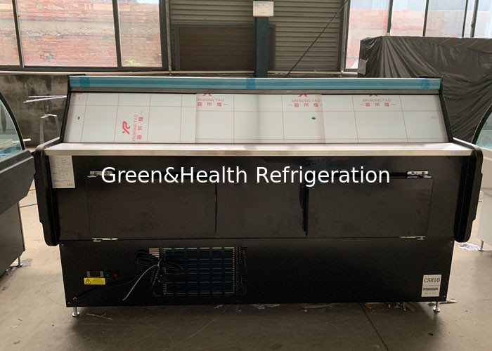 1M Front Flip Door Deli Display Refrigerator Butcher Equipment Meat Freezer 100L