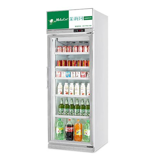 457L Mini Glass Door Display Cooler 1 Door Display Freezer For US Standard 17 Cu.Ft.