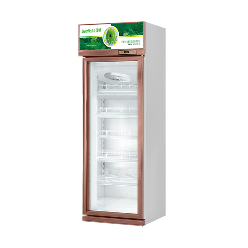 457L Mini Glass Door Display Cooler 1 Door Display Freezer For US Standard 17 Cu.Ft.