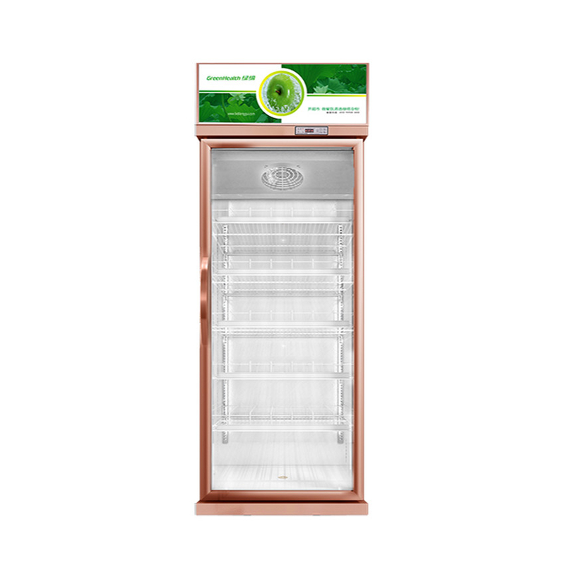 457L Mini Glass Door Display Cooler 1 Door Display Freezer For US Standard 17 Cu.Ft.