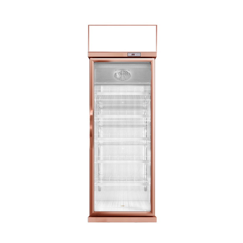 457L Mini Glass Door Display Cooler 1 Door Display Freezer For US Standard 17 Cu.Ft.