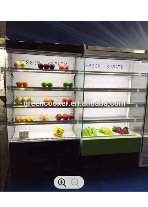 4 Layers Shelves Open Chiller Refrigerator For Supermarket Commercial Beer Equipment
