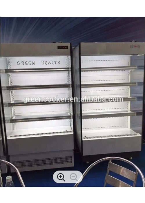 4 Layers Shelves Open Chiller Refrigerator For Supermarket Commercial Beer Equipment