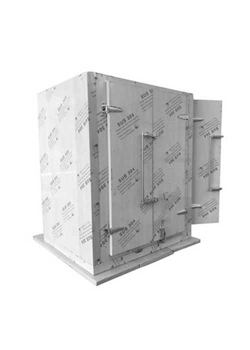 PU Panel Mini Cold Storage Room Walk In Cooler Easy Operate Fan Cooling System For Meat Freezer