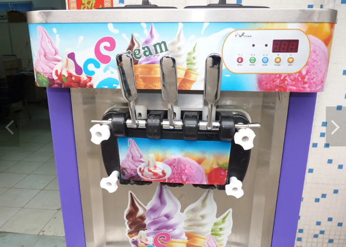 22 L/H Commercial Counter Soft Ice Cream Machine Stainless Steel Ice Cream Making Machine