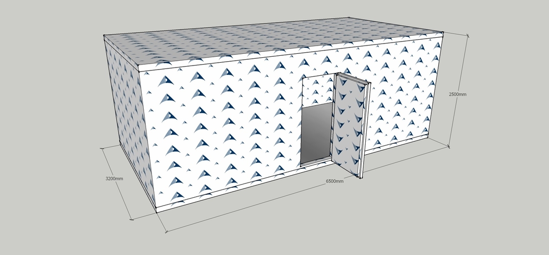 Double Temperature Combo Cold Storage Room Commercial Walk In Freezer For Vegetable And Meat