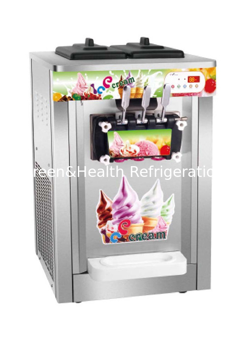 R404A 22L Ice Cream Making Machine Three Color Ice Cream Maker