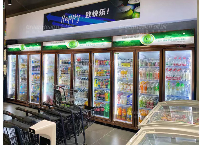 1000L Stand Back Bar Cooler Upright Display Refrigerator Adjustable Shelf For Beer Drink Cold