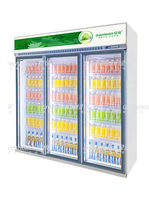 1000L Stand Back Bar Cooler Upright Display Refrigerator Adjustable Shelf For Beer Drink Cold